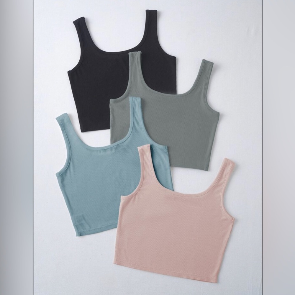 Crop Tank Top Set